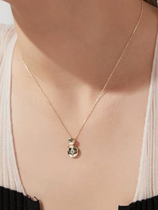 STL-Silver Jewelry 925 Sterling Silver Cubic Zirconia Geometric Cute Necklace 1