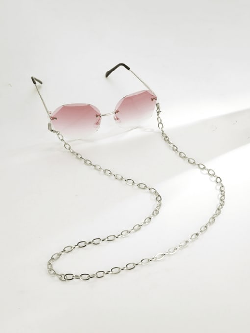JMI Stainless steel Minimalist Hollow Oval  Mask Chain Sunglass Chains 3