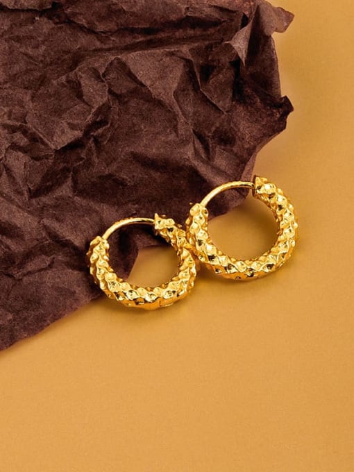 18k Gold (Small) 925 Sterling Silver Geometric Minimalist Huggie Earring