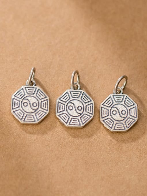 FAN 925 Sterling Silver Charm Height : 15 mm , Width: 12.5 mm , Thickness : 1.6 mm 2