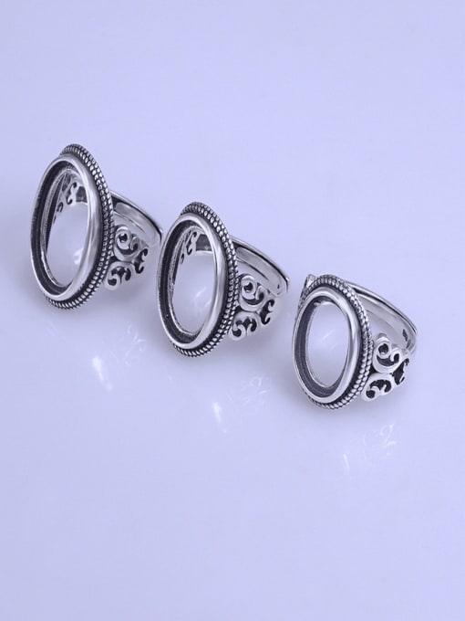 Supply 925 Sterling Silver Oval Ring Setting Stone size: 10*13 12*16 13*18MM