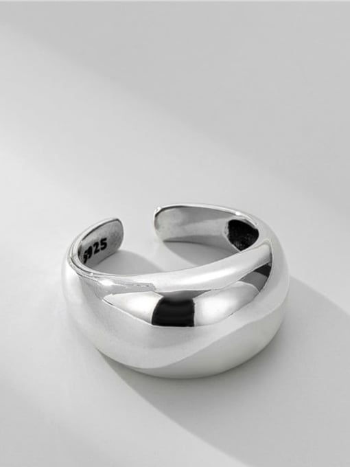 Arc ring 925 Sterling Silver Irregular Minimalist Band Ring