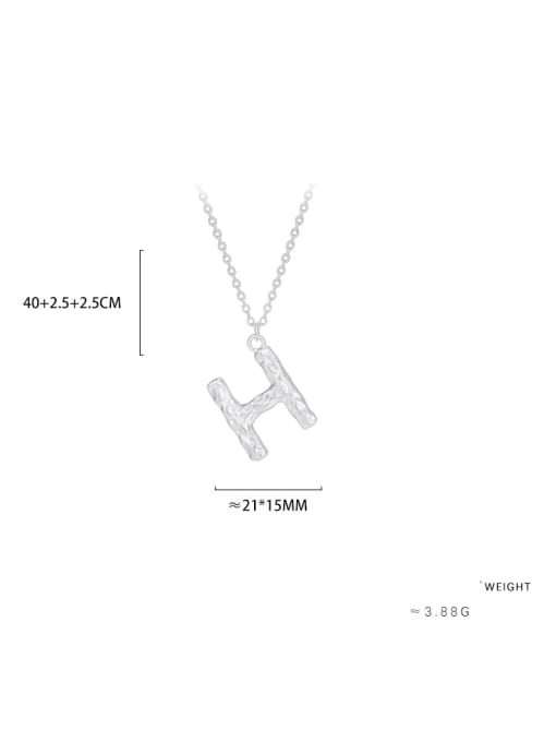 YUANFAN 925 Sterling Silver Letter Minimalist Necklace 4