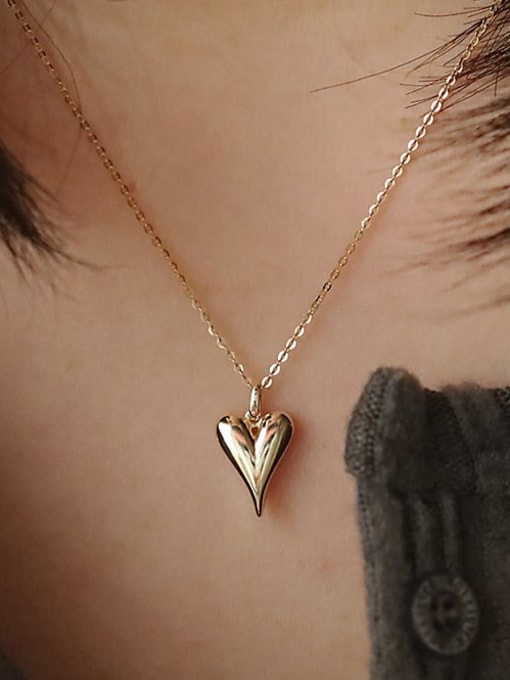 ZEMI 925 Sterling Silver Heart Minimalist Necklace 1