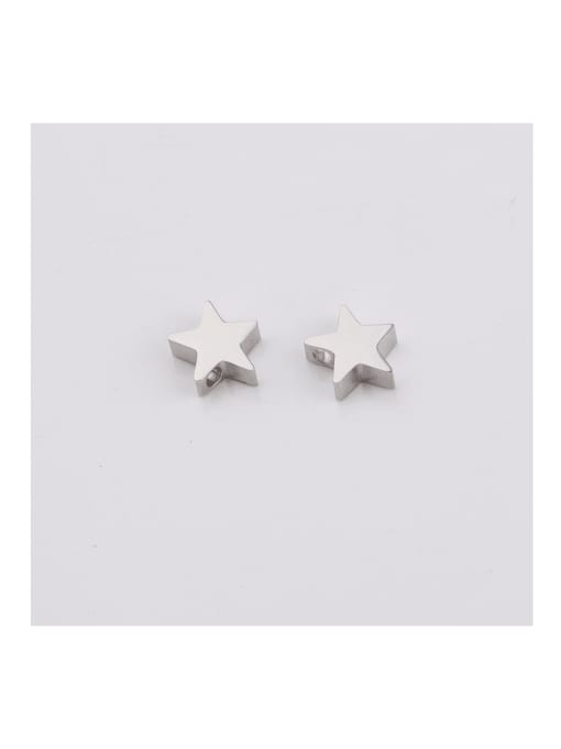 Steel color Stainless steel Small starfish small hole bead accessories