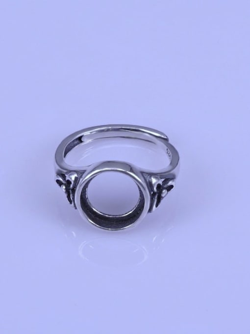 Supply 925 Sterling Silver Round Ring Setting Stone size: 10*10mm 0