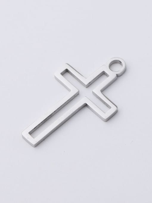 Steel color Stainless steel Cross  Minimalist Pendant