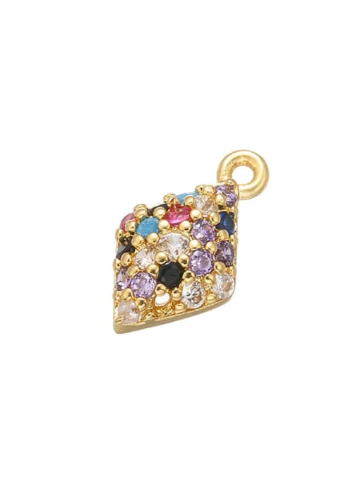KOKO Brass Microset Fancy Colored Diamond Pendant Accessory 2