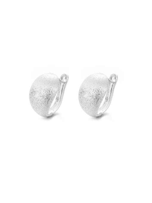 201FR about 4.4g 925 Sterling Silver Geometric Minimalist Stud Earring
