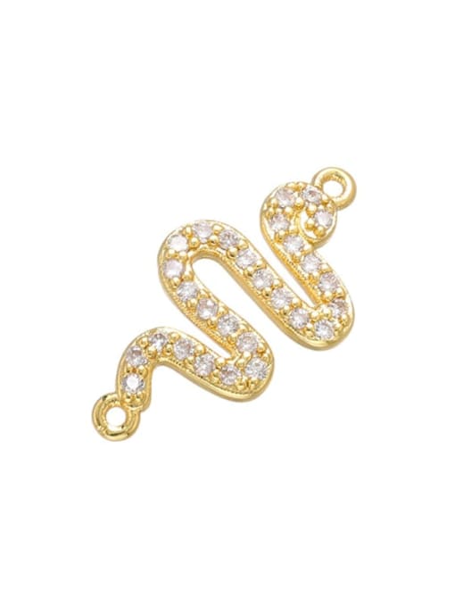 Style 1 gold Brass Snake Cobra Pendant