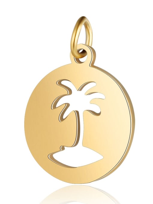 FTime Stainless steel Tree Charm Height : 14.5mm , Width: 20 mm 1