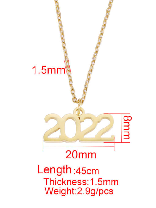MEN PO Stainless steel Irregular Minimalist Number Pendant Necklace 4