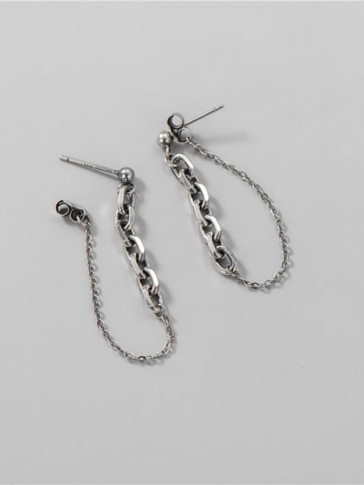 ARTTI 925 Sterling Silver Tassel Vintage Threader Earring 3