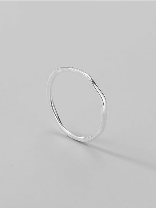 Texture ring 925 Sterling Silver Round Minimalist Band Ring