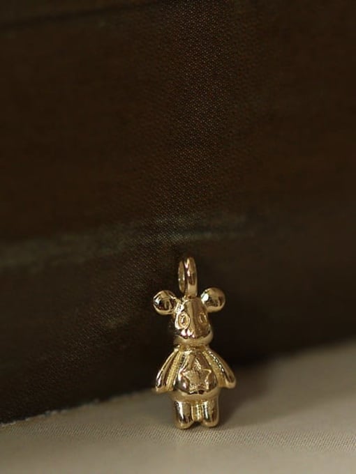 ZEMI Bear 925 Sterling Silver Mouse Minimalist Pendant