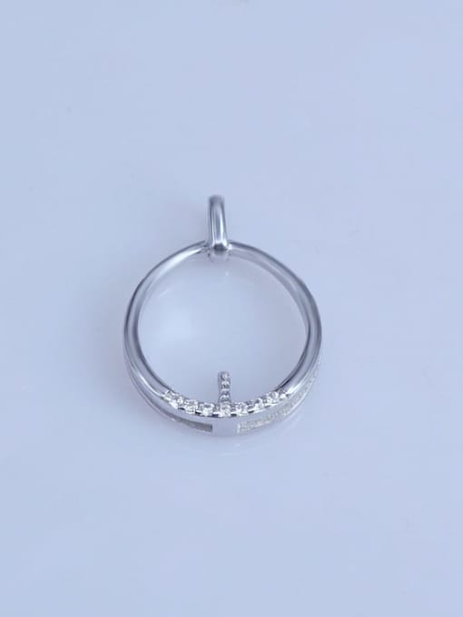 Supply 925 Sterling Silver Ball Pendant Setting Stone size: 6*14mm 0