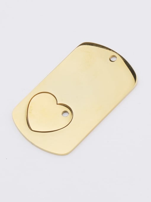 Gold set Stainless Steel Hollow Love Combination Army Brand Set Pendant