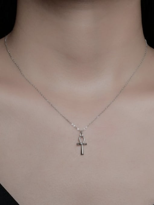 ARTTI 925 Sterling Silver Cross Minimalist Regligious Necklace 1