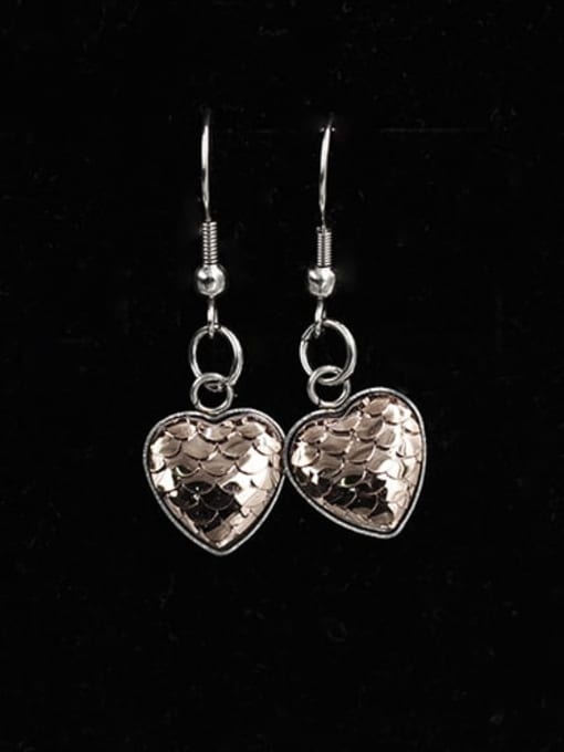 11 Stainless steel Heart Trend Drop Earring