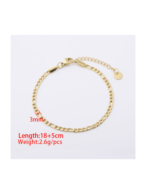 MEN PO Stainless steel Geometric Minimalist Link Bracelet 1