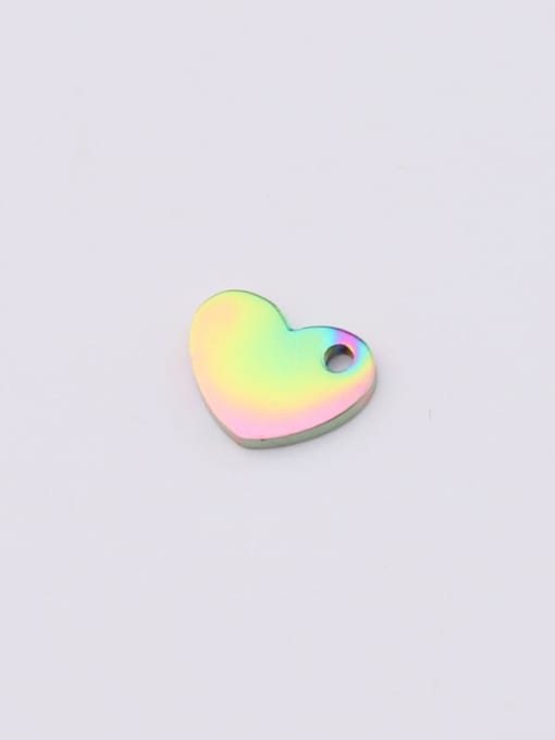 Rainbow color Stainless steel Heart  Pendant Accessories