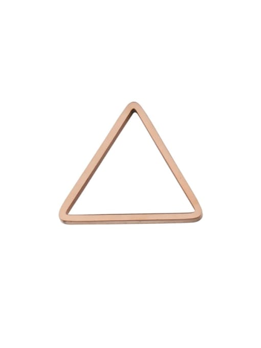 玫瑰金 Stainless steel creative triangle pendant