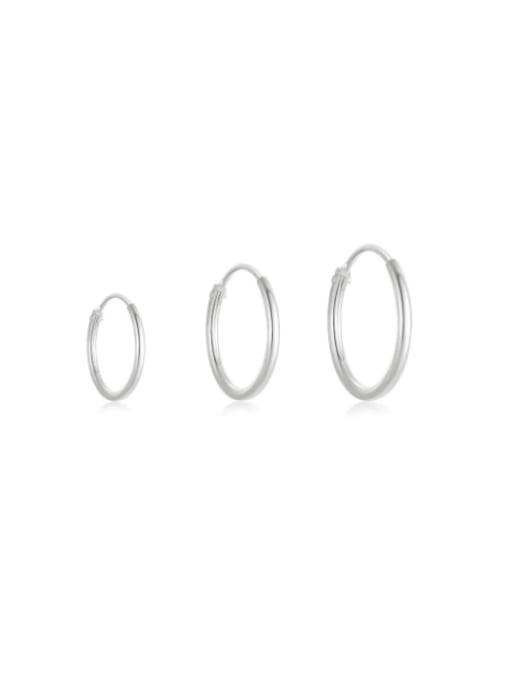 3 pieces per set, silver plated 925 Sterling Silver Geometric Set Minimalist Huggie Earring
