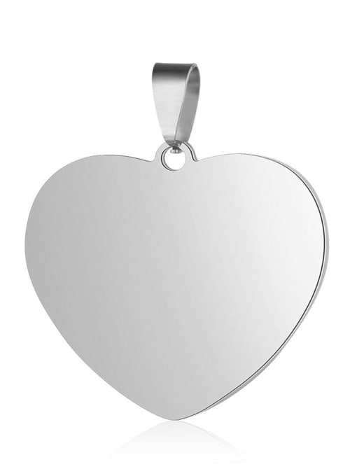 35*39mm Stainless steel Heart Charm