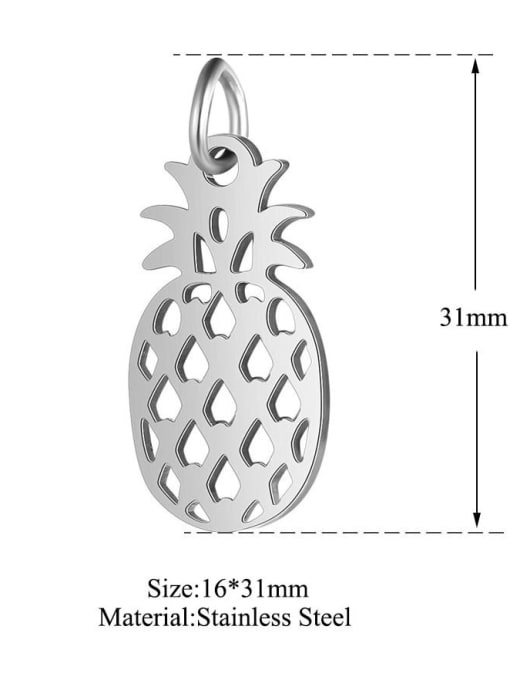 16*31mm Stainless steel Friut Charm