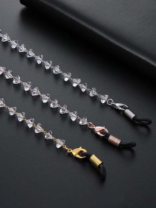 JMI Brass IronSynthetic Crystal Minimalist Sunglass Chains 1