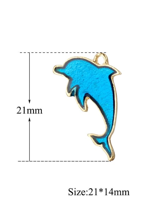 FTime Alloy Dolphin Charm Height : 21 mm , Width: 14 mm 2