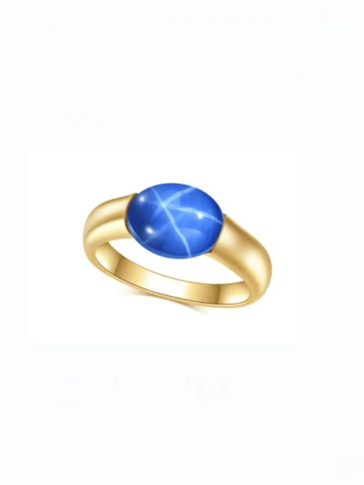 Starlight lanbao ring 925 Sterling Silver Natural Gemstone Geometric Luxury Band Ring