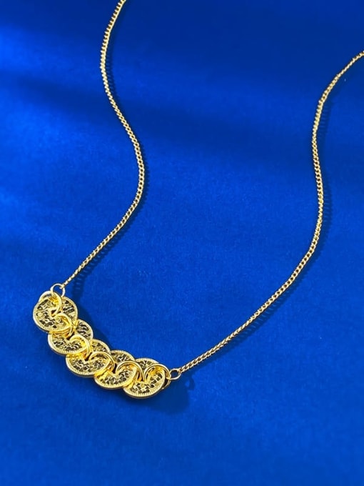 M&J 925 Sterling Silver  Ethnic Five Emperor Coin Necklace 1