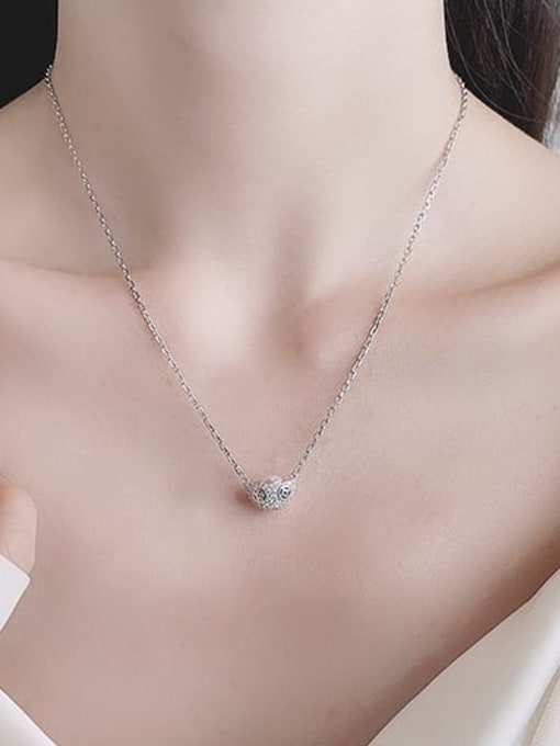 TAIS 925 Sterling Silver Irregular Dainty Necklace 1