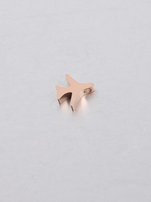 Rose Gold Stainless steel aircraft small bead