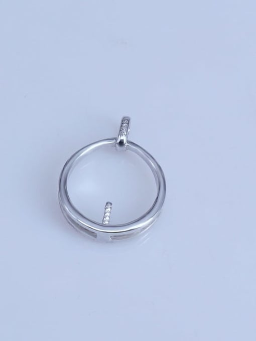 Supply 925 Sterling Silver Ball Pendant Setting Stone size: 6*14mm 1