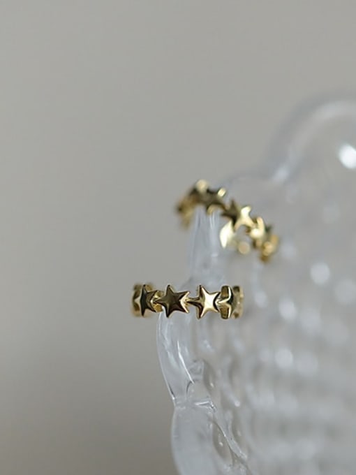 ZEMI 925 Sterling Silver Star Trend Clip Earring
