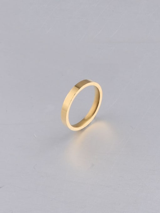 Golden 17 Stainless steel Round Minimalist Band Ring