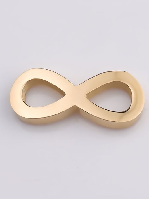 golden Stainless steel infinity symbol figure 8 connector