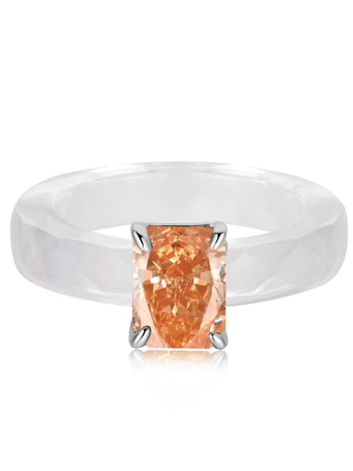 STL-Silver Jewelry Crystal Multi Color Cubic Zirconia Geometric Minimalist Band Ring 3