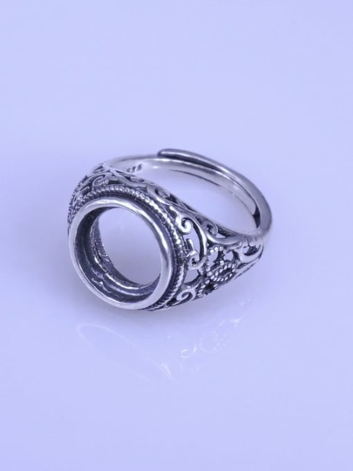 Supply 925 Sterling Silver Round Ring Setting Stone size: 11*11mm 1