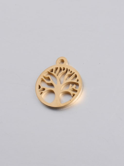 golden Stainless steel Tree Minimalist Pendant