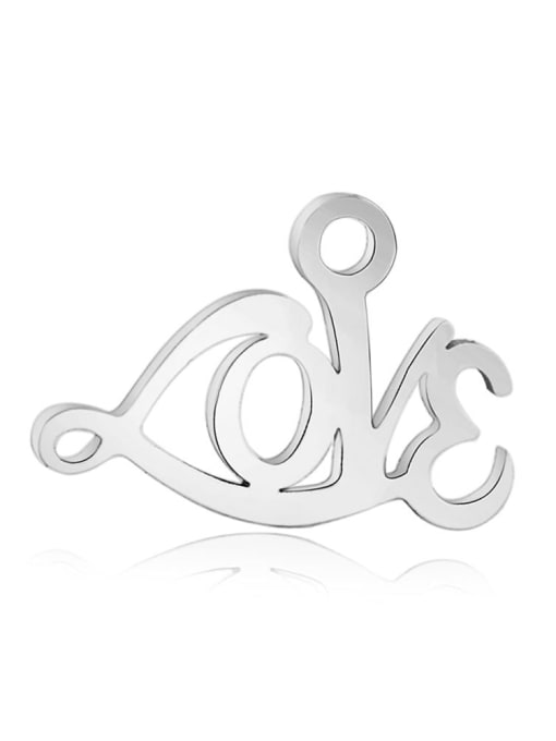 FTime Stainless steel Letter Charm Height : 14 mm , Width: 9 mm 0
