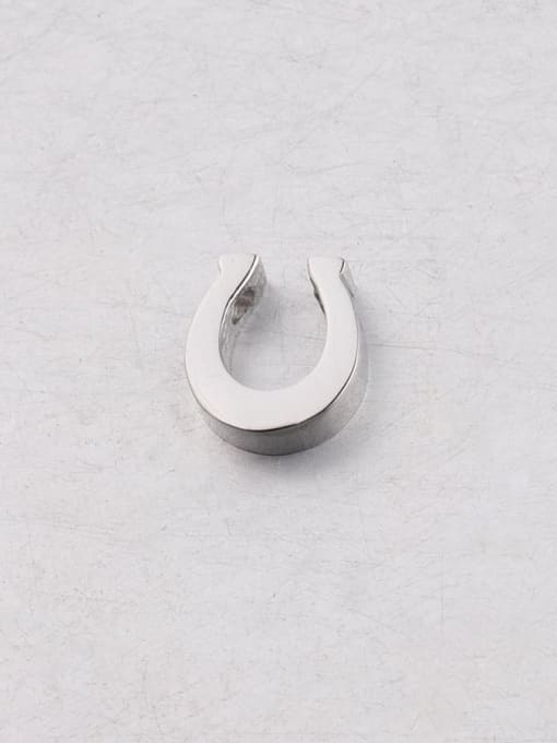 Steel color Stainless Steel Horseshoe Small Hole Beads DIY Jewelry Accessories Loose Beads/ Minimalist Findings & Components