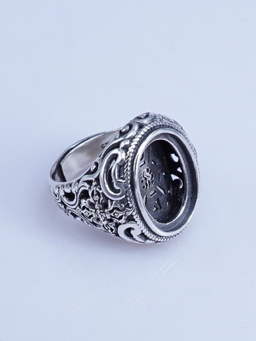 Supply 925 Sterling Silver Oval Ring Setting Stone size: 14*19mm 2