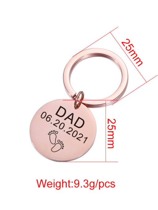 MEN PO Stainless Steel Father's Day Gift Geometric Jewelry Accessories Key Pendant 2