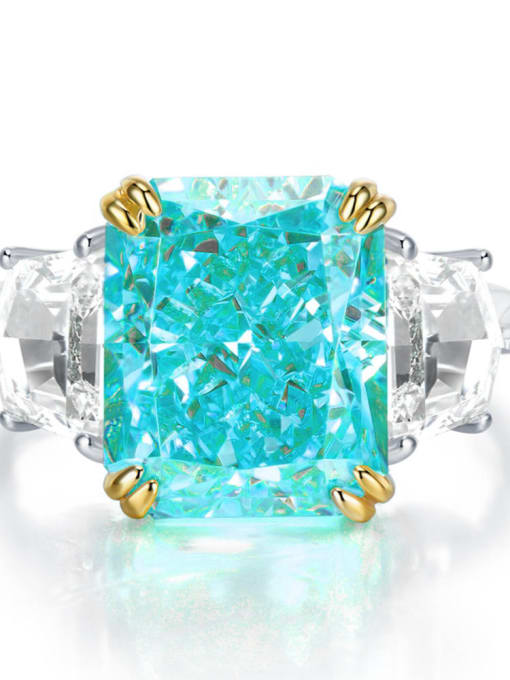 Palaiba (Lan) 16 925 Sterling Silver High Carbon Diamond Geometric Luxury Band Ring