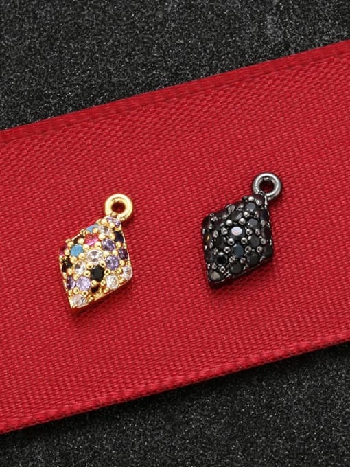KOKO Brass Microset Fancy Colored Diamond Pendant Accessory 1