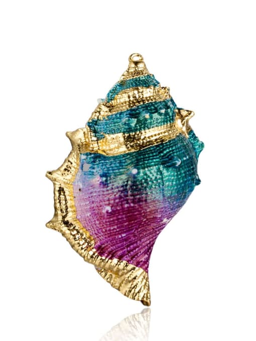 1# Multicolor Conch Charm