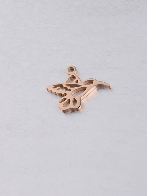 Rose Gold Stainless steel Bird Minimalist Pendant